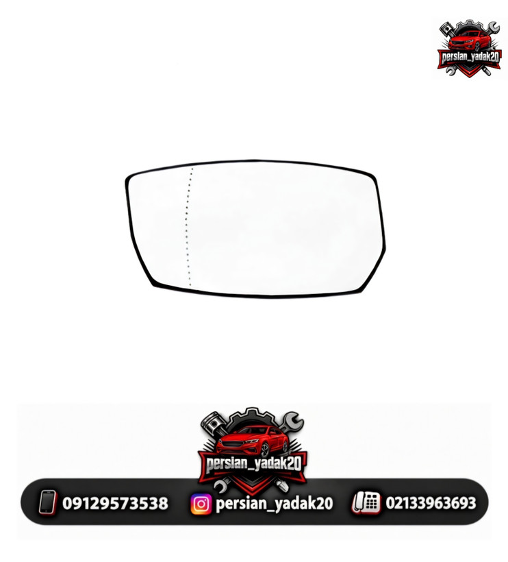 شیشه آیینه بغل چپ گرم کن دار دنا